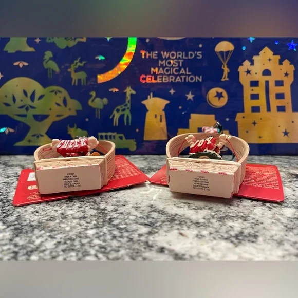 Disney Sketchbook Mickey Cheer and Minnie Joy New Ornaments